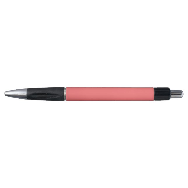 Caneta Vermelho Claro Simples, Cor Sólida Rosa Salmão (Frente)