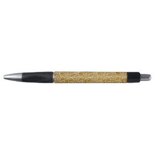 Caneta William Morris Rosa e Cardo Floral Dourado