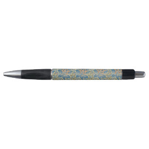 Caneta William Morris Rosa e Thistle Floral Blue
