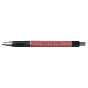 Caneta Xadrez Vermelha Personalizada