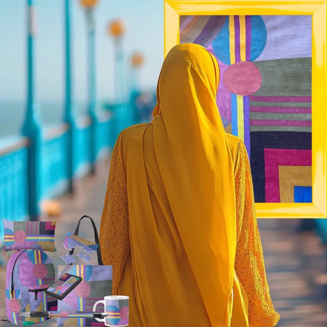 Caneta "Yellow Pathway" (Get the full “Yellow Pathway” collection at: https://bit.ly/SmartArtIIZazzle. )