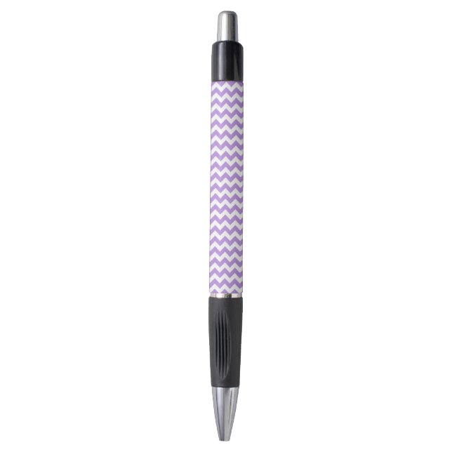 Caneta Zigzag Roxo, Chevron Roxo, Padrão Geométrico (Frente Vertical)