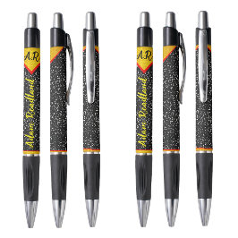 Canetas com Nome e Monograma Inicial Personalizada