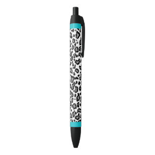 Canetas com tinta de impressão de leopardo retrô P