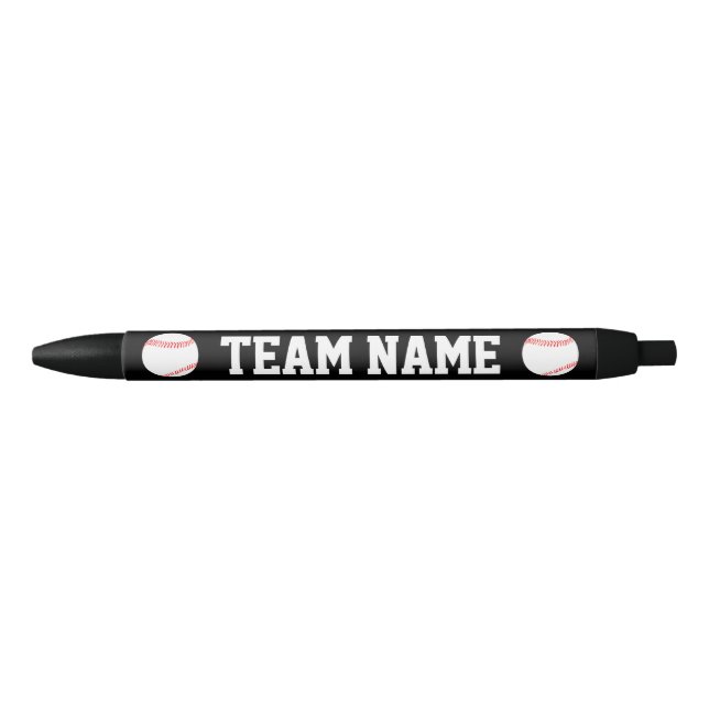 Canetas de Texto Personalizadas da Equipe Baseball (Frente)