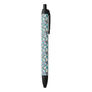 Canetas Florais Azuis com Tinta para Presentes, Ca