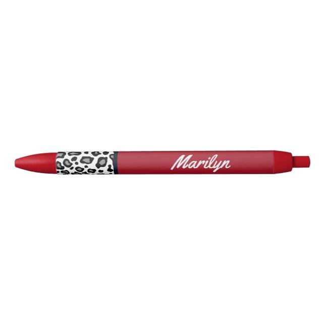 Canetas Personalizadas com Impressão de Leopardo V (Frente)