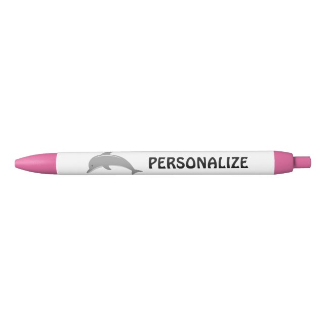 Canetas personalizadas com logotipo de golfinho (Frente)