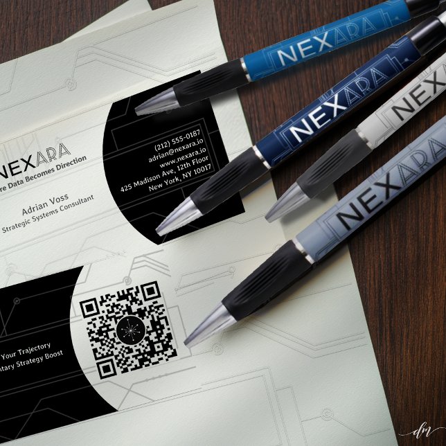 Canetas Personalizadas para Networking (Premium branded pens with matching cards, ideal for corporate events and networking kits)