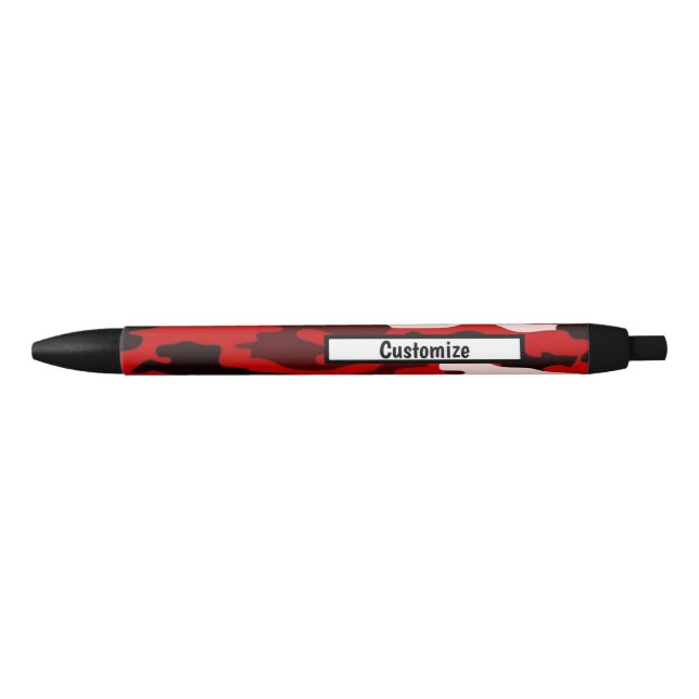Canetas Personalizadas - Vermelho de Camuflagem (Frente)
