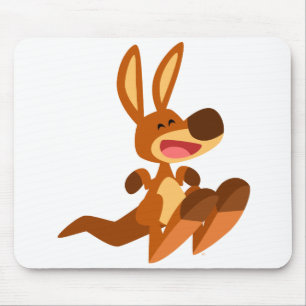 Canguru bonito Joey Mousepad dos desenhos animados