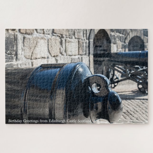 Canhões do Castelo de Edimburgo. Quebra-cabeça (Horizontal)