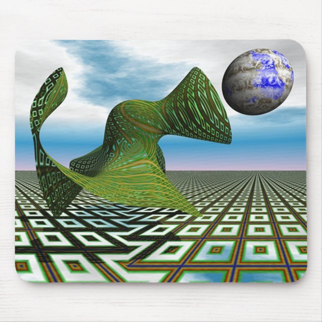 Caniche cósmica Mousepad (Frente)