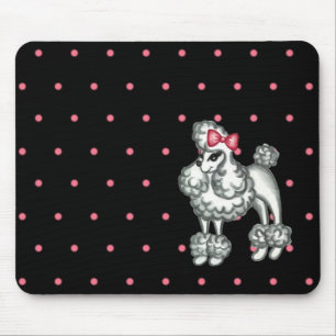 Caniche retro Mousepad