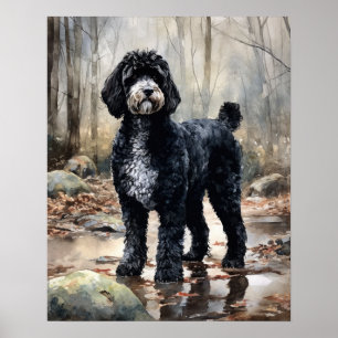 Canino de Água Impressão Poster