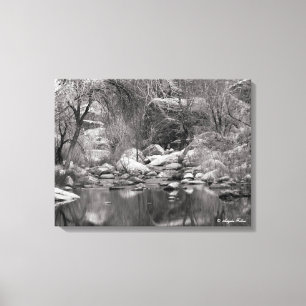 Cânion Sabino Creek Inverno Painel Duplo Canvas