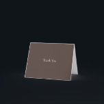 Cannoli creme & mocha , Cartões de agradecimentos<br><div class="desc">Placa de coordenação de obrigado para Graduation_janto_luncheon_cobre_mocha_color_foil_convida-256551930828786115</div>