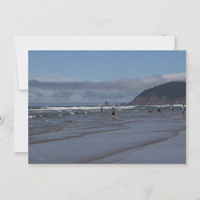 Cannon Beach, Oregon: Surf-Waders/Horseback (Frente)