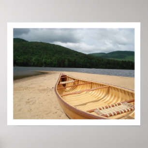 Canoa na Poster da praia