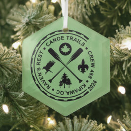 Canoe Trails Hex Ornament 2024