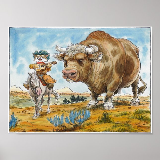 Cantando Poster Cowboy (Frente)