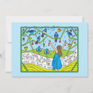 Cante Como A Placa Pássaros Sing_Flat 7"x5"