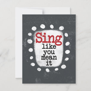 Cante Como Você Quer Dizer Que É Um Cartão De Saud