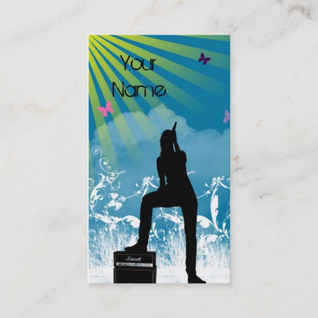 CANTE-LHE o cartão de visita ALTO (Frente)