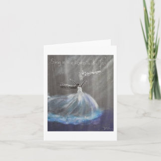 Cante Para O Senhor Com Cartão De Nota De Alegria