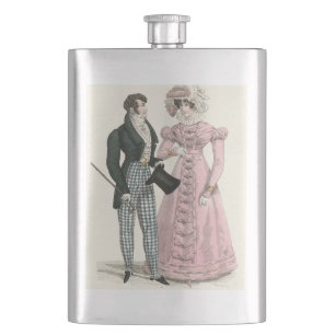 Cantil 1823 Moda Mulher do Homem de Casamento Antiquado