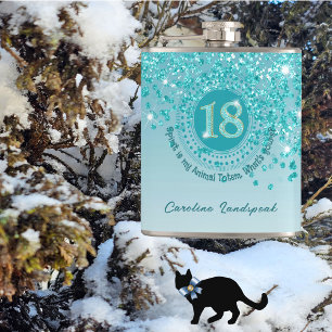 Cantil 18 & Teal Blue Glitter & Cote de Bebendos