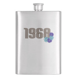 Cantil 1968 - Sinal de Paz Hippie Flower Power Aqua Purpl