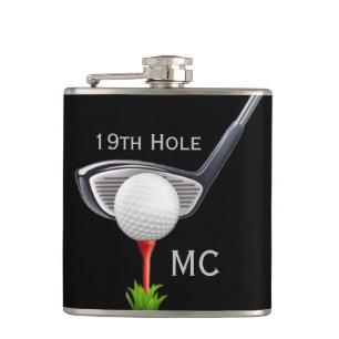 Cantil 19o Jogador de golfe Monogrammed do furo