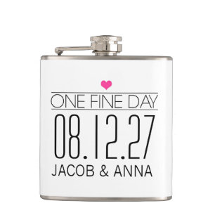 Cantil 311 uma garrafa do casamento do dia fino