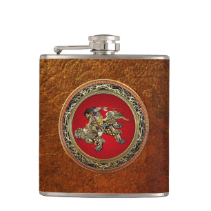 Cantil [400] Hokusai - Shoki Riding Shishi Lion