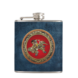 Cantil [400] Hokusai - Shoki Riding Shishi Lion