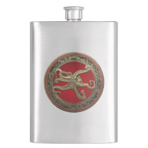 Cantil [500] Octopus Dourado Sagrado na Postura Defensiva