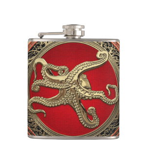 Cantil [500] Octopus Dourado Sagrado na Postura Defensiva