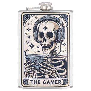 Cantil A Carta de Tarô do Esqueleto Gamer