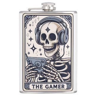 Cantil A Carta de Tarô do Esqueleto Gamer