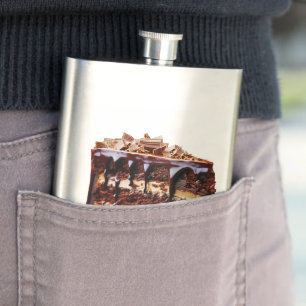 Cantil A decadência do bolo de chocolate puro do Slippery