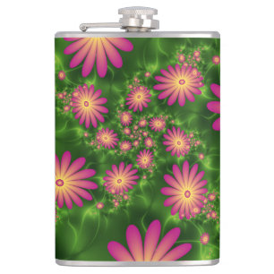 Cantil A fantasia cor-de-rosa floresce a arte abstrata