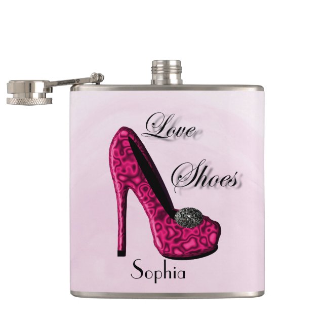 Cantil A Killer Glamorous Heels Hip Flask Personalizado (Aberto)