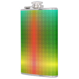 Cantil A metallic flask with a gradient green to yellow 