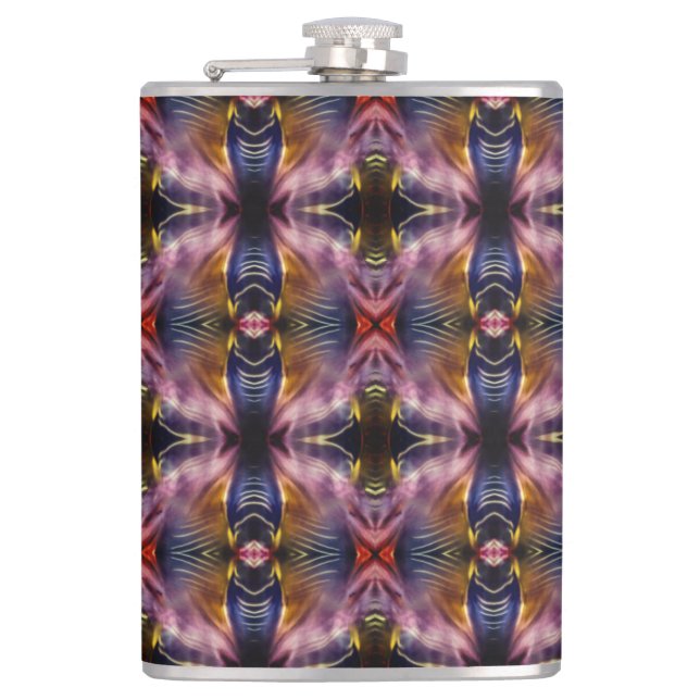 Cantil A repetição de seda em preto e burgundy inflou o (Frente)