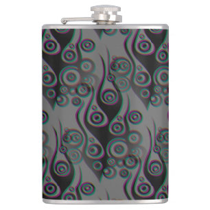 Cantil A tatuagem chama o padrão dos círculos + o seu bac