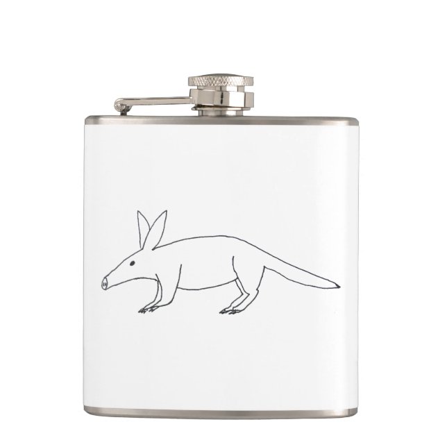 Cantil Aardvark Hip Flask mal desenhado (Frente)
