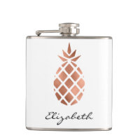 Abacaxi em Folha de Ouro Rosa Personalizado