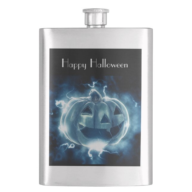 Cantil abóbora de Halloween na chuva (Frente)