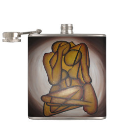 Cantil Abstrato Amadurece Arte Contemporânea Em Ochre E N